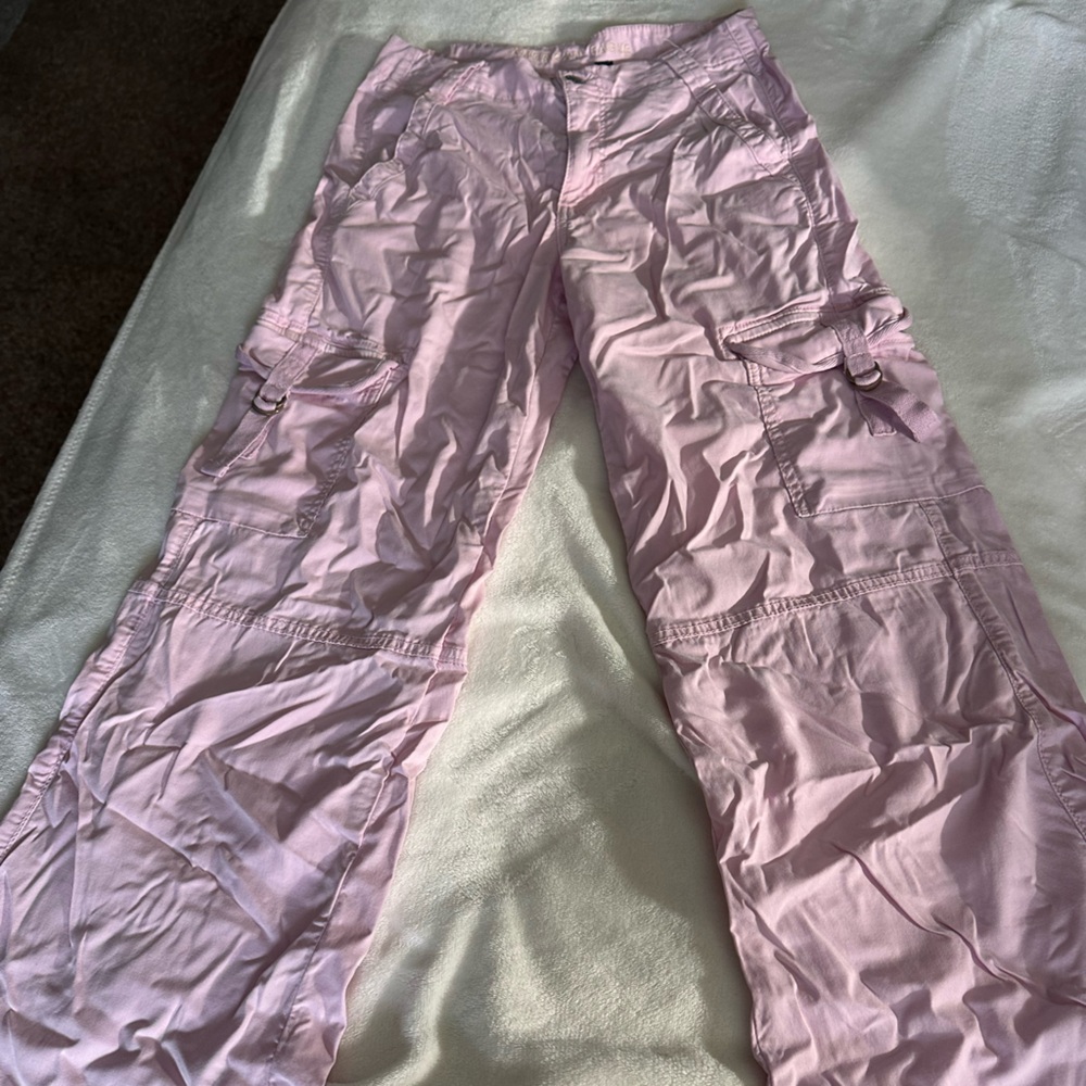 American Eagle Outfitters Light Pink Stretch Pants